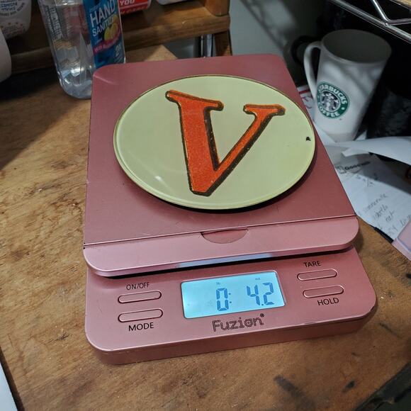Vtg John Derian Target Decopauge Letter "V" Plate Coaster READ - Picture 10 of 10